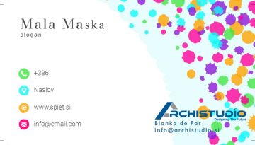 Business Card Mala Maska 1